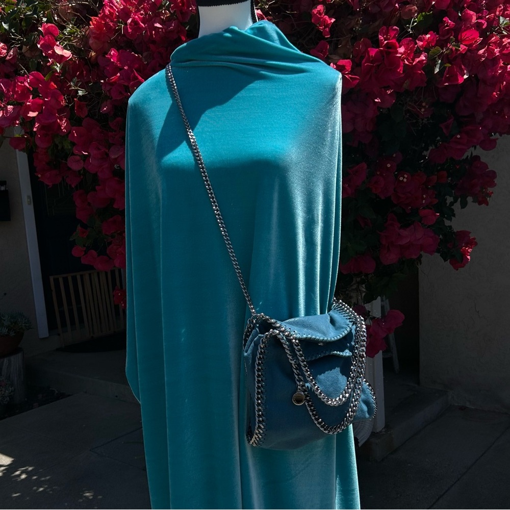 Stella McCartney Teal Chain-Trimmed Purse 💚 - Picture 11 of 12